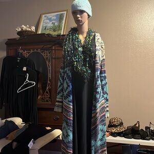 Long multi colored Long Sweater